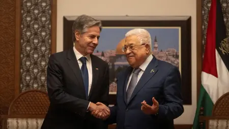 بلينكن وعباس يناقشان تعزيز "الأمن والحرية" لفلسطينيّي الضفة الغربية