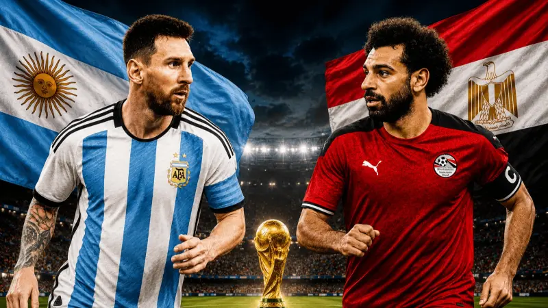 كأس العالم 2026: الفراعنة أمام تحدي الأرجنتين.. وكولومبيا أو سويسرا لتأهل نادر