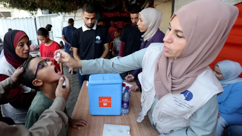 رغم التصعيد.. الصحة العالمية تؤكد نجاح حملة تطعيم الأطفال في غزة