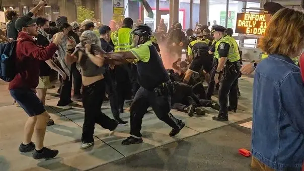 الشرطة الأميركية تعتقل مؤيدين للفلسطينيين في بوسطن