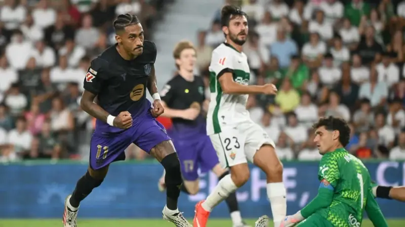 الدوري الإسباني - برشلونة يفتتح حملة الدفاع عن اللقب بخماسية أمام إلتشي