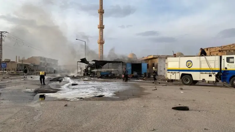 استهداف سيارة للأمن السوري بعبوة ناسفة في البوكمال