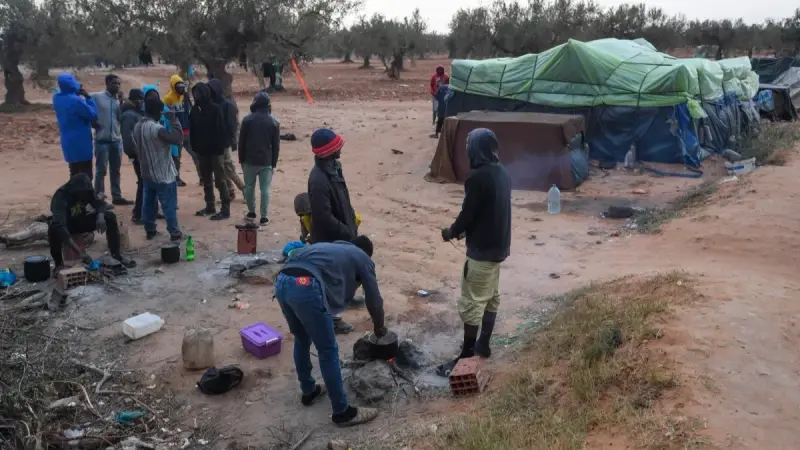 تونس - حملة أمنية لتفكيك مخيمات المهاجرين غير النظاميين