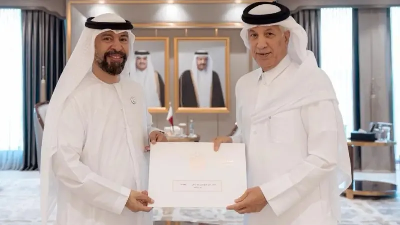 دعوة خطية من رئيس الإمارات إلى أمير قطر لحضور مؤتمر الأمم المتحدة للمياه 2026