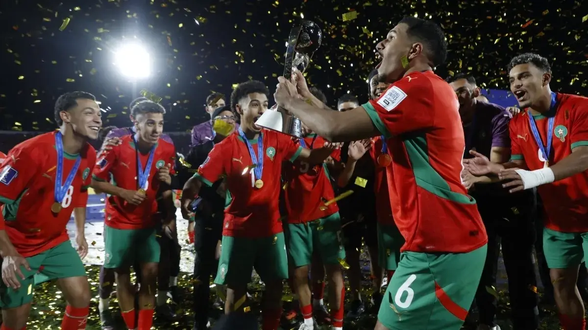 المغرب بطل العالم الحالي في فئة منتخبات الشباب (رويترز) المغرب بطل العالم الحالي في فئة منتخبات الشباب (رويترز)
