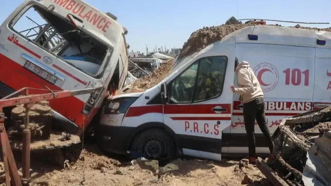 الهلال الأحمر الفلسطيني: إسرائيل تبرّر قتل المسعفين بــ"الكذب"