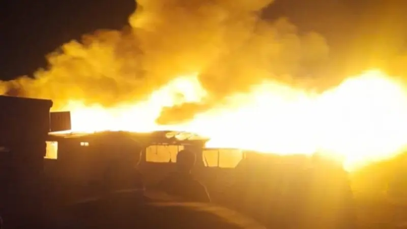 فيديو - لبنان.. حريق يلتهم خيام اللاجئين السوريين في عرسال