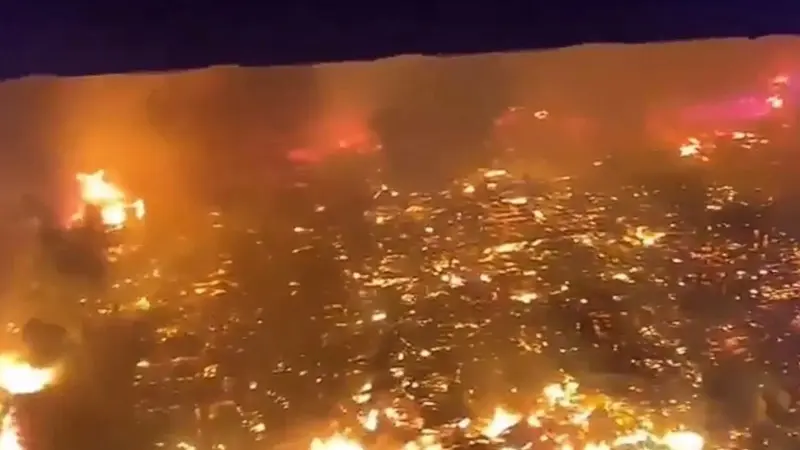 فيديو - حريق هائل يبتلع 200 منزل ويشرّد المئات بماليزيا