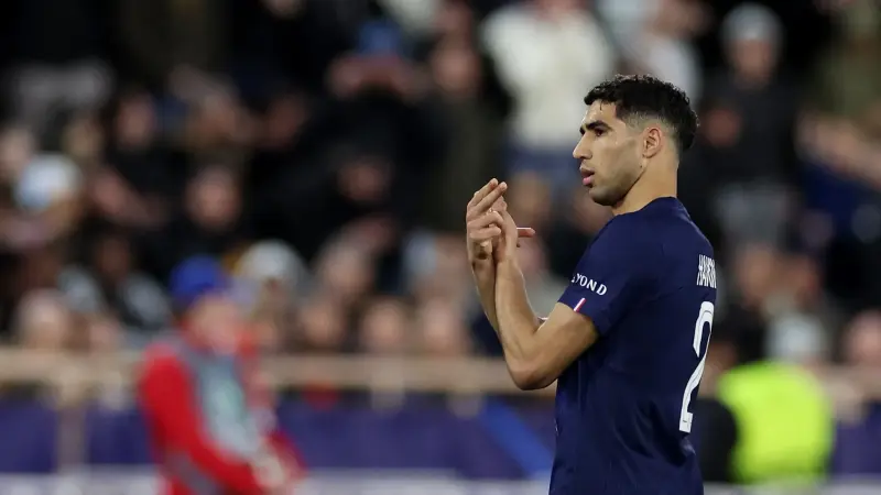 فيديو - أشرف حكيمي يسجل أول أهدافه الأوروبية هذا الموسم مع باريس سان جيرمان