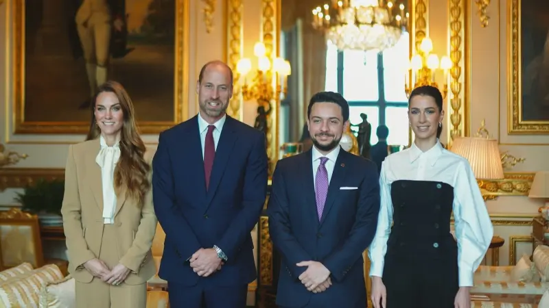 الأميرة رجوة وولي عهد الأردن في وندسور.. حضور ملكي يعكس عمق العلاقات الأردنية البريطانية