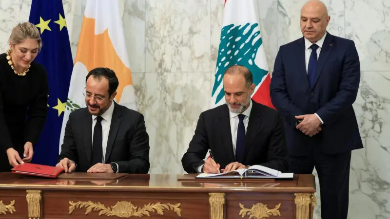 فيديو - فوائد عدة.. اتفاق تاريخي بين لبنان وقبرص على ترسيم الحدود البحرية