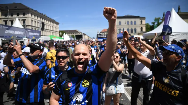 فيديو - صدام بين جماهير الإنتر وباريس قبل انطلاق نهائي دوري الأبطال