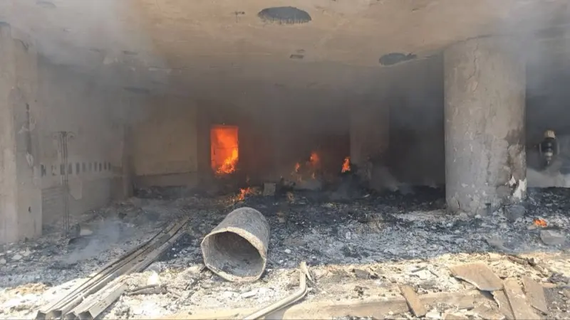 السيطرة على حريق اندلع قرب فندق كبير في طهران دون تسجيل خسائر