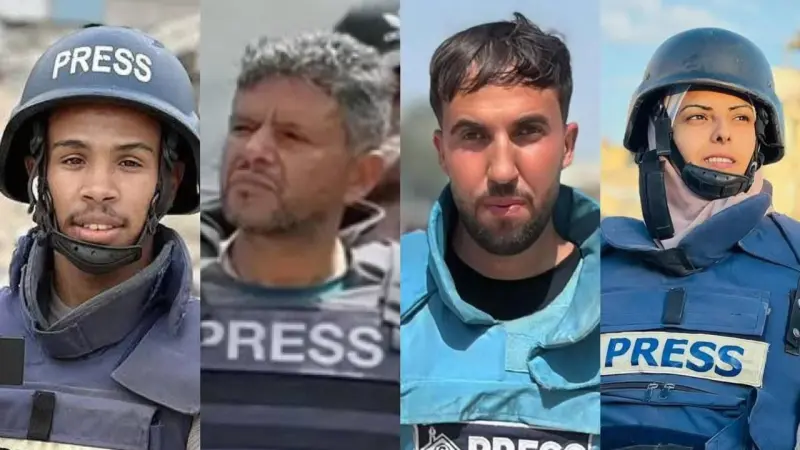 فيديو - مقتل 4 صحفيين بقصف إسرائيلي على مستشفى في خان يونس