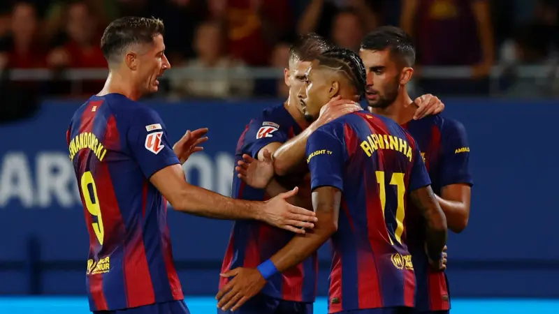 الدوري الإسباني - برشلونة يضيق الخناق على ريال مدريد بثلاثية في شباك خيتافي