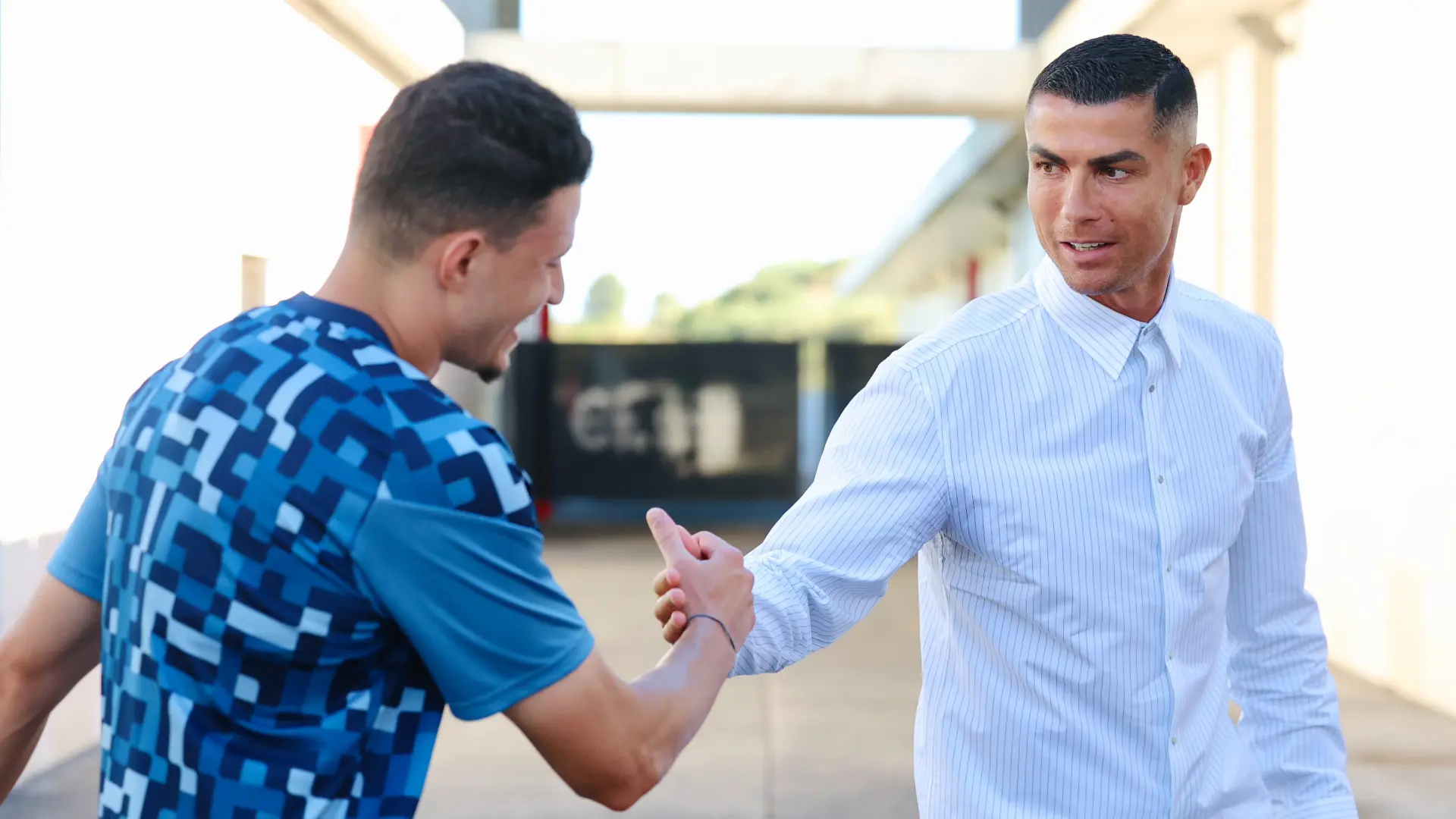 كريستيانو رونالدو حضر مباراة ألميريا الودية (الصفحة الرسمية لنادي النصر) كريستيانو رونالدو حضر مباراة ألميريا الودية (الصفحة الرسمية لنادي النصر)