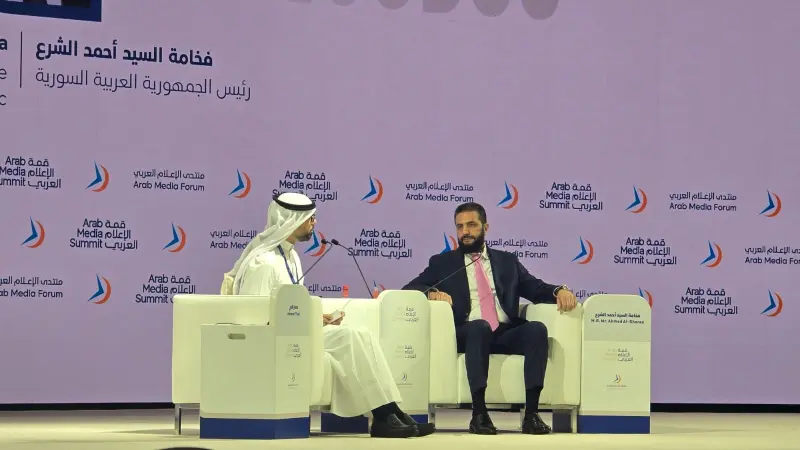 فيديو - الشرع من قمة الإعلام العربي: سوريا ولدت من جديد بعد رفع العقوبات