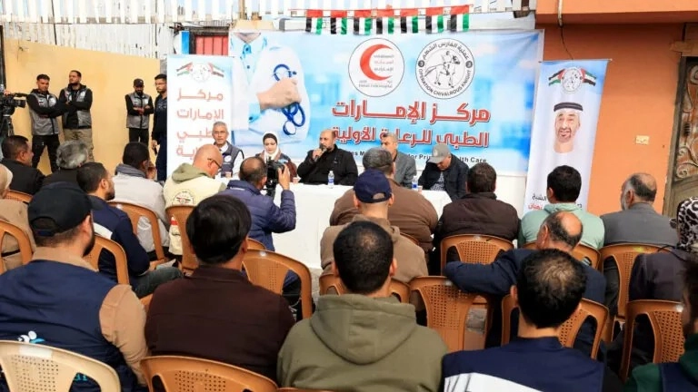 افتتاح مركز الإمارات الطبي بغزة ضمن عملية "الفارس الشهم" 