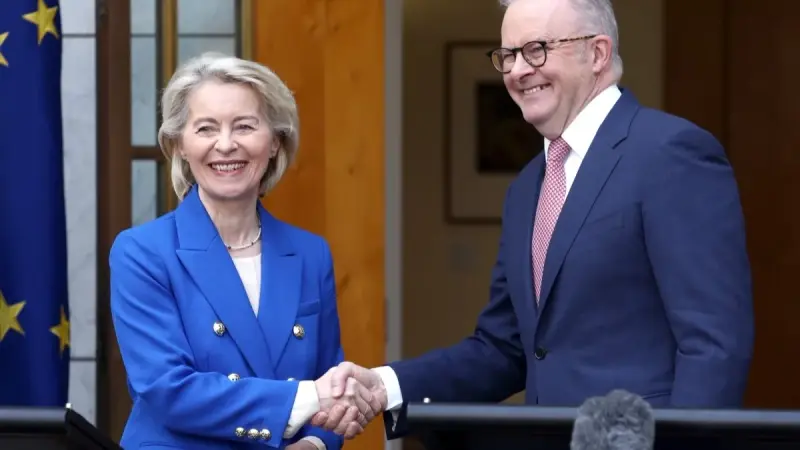 أستراليا والاتحاد الأوروبي يتوصلان إلى اتفاق تجاري ودفاعي