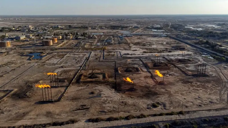 فيديو - حادث غير مسبوق في حقل خور مور للغاز بكردستان العراق