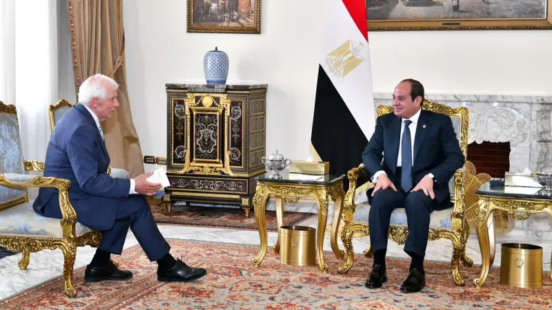 السيسي يحذّر من خطورة تطورات الأوضاع في غزة والضفة