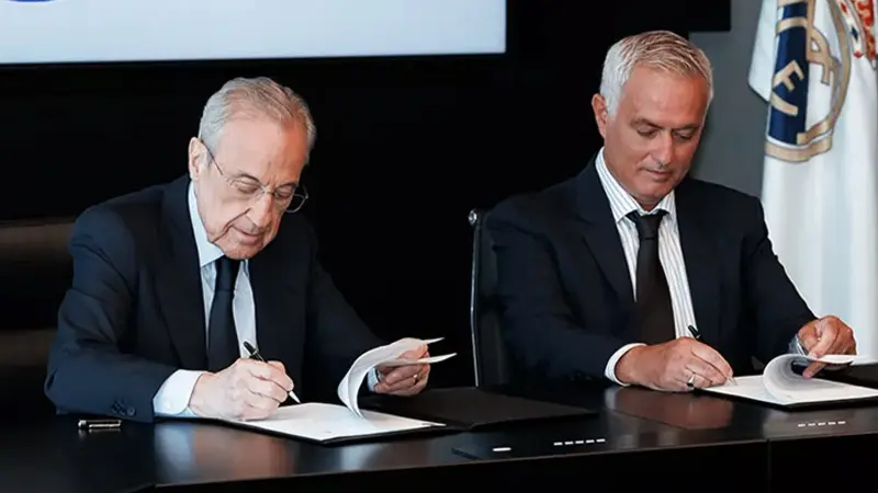 بيريز يحدد بديل مورينيو لقيادة ريال مدريد.. من يكون؟