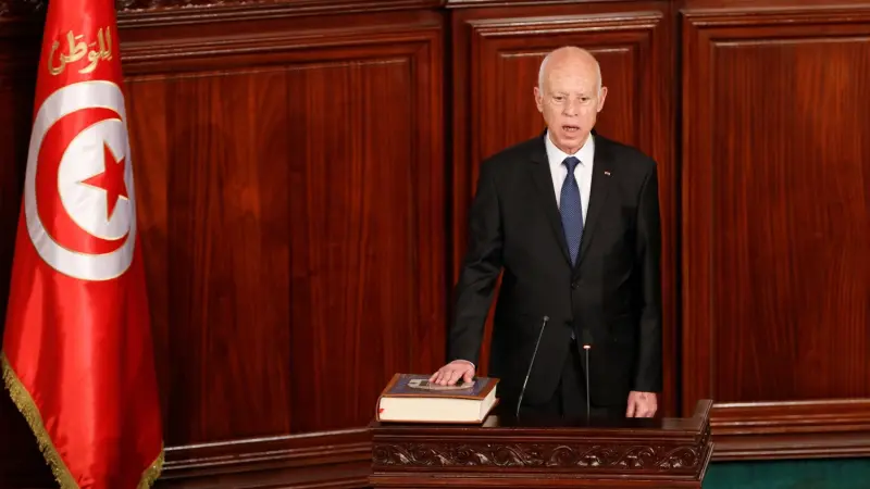 تونس - قيس سعيد يؤدي اليمين الدستورية رئيسا لتونس لولاية جديدة