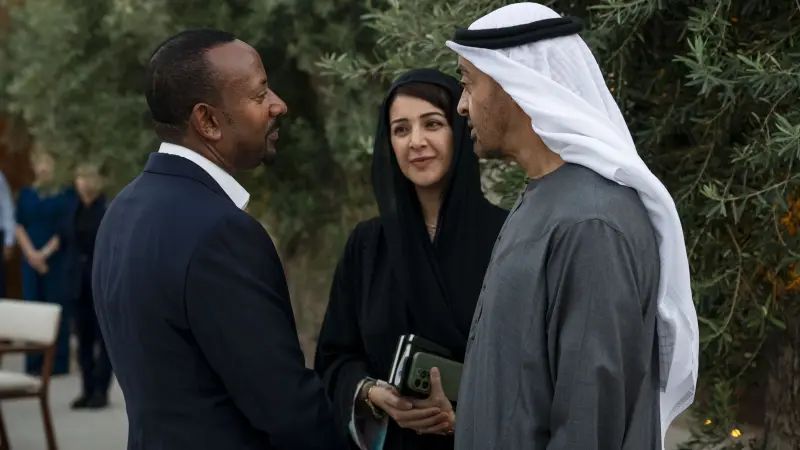رئيس دولة الإمارات ورئيس وزراء إثيوبيا يبحثان علاقات البلدين والتطورات بالمنطقة