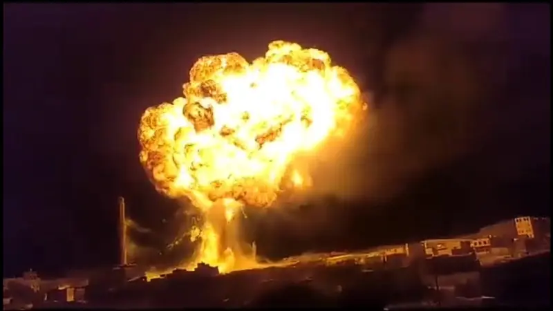 فيديو - اليمن.. خسائر بشرية ومادية بسبب انفجارين في محطة غاز