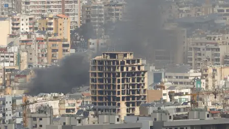 الجيش الإسرائيلي يشن غارات عنيفة على بيروت