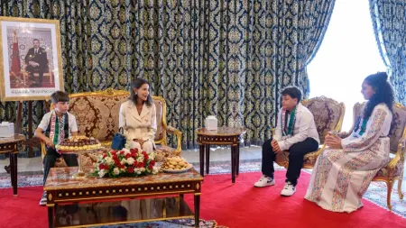المغرب.. الأميرة للا مريم تستقبل أطفال القدس المشاركين في المخيم الصيفي