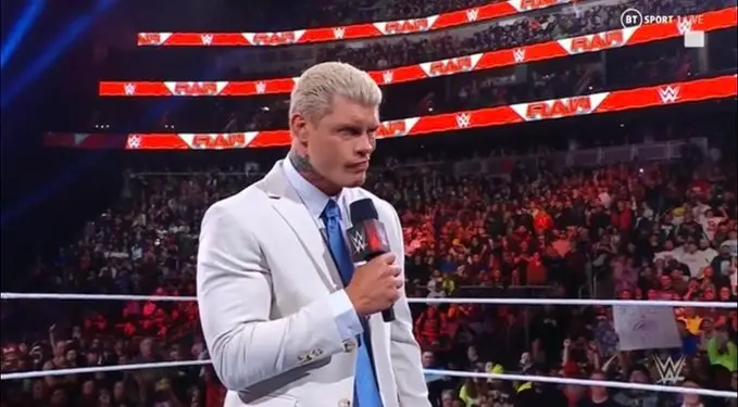 كودي رودز يتحدى بروك ليسنر من أجل مواجهة بينهما في عرض "باكلاش" (تويتر)