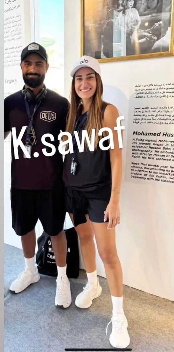 أمينة خليل والمصور أحمد زعتر