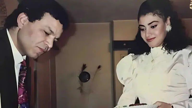 نشوى مصطفى وزوجها محمد عماد