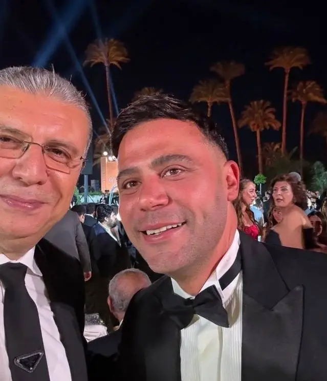 الإعلامي عمرو أديب في حفل زفاف عادل رامي إمام الإعلامي عمرو أديب في حفل زفاف عادل رامي إمام