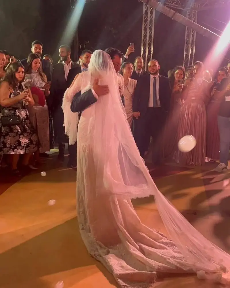 أقيم حفل زفاف ابنة أشرف صبحي في قصر محمد علي 