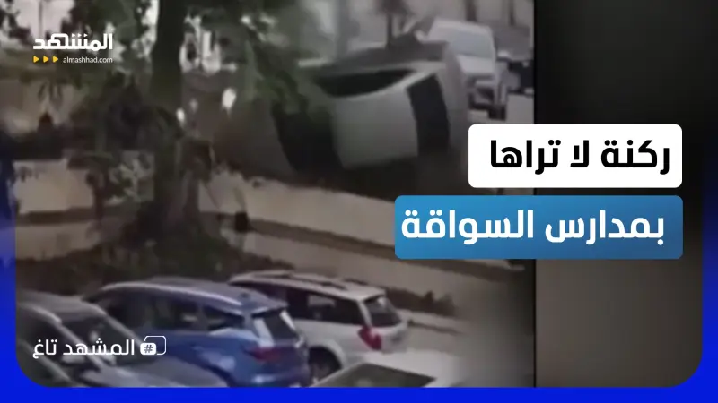 news_suggested_videos_الفيديو الذي حيّر خبراء القيادة.. سيدة تهبط بسيارتها اضطرارياً  
